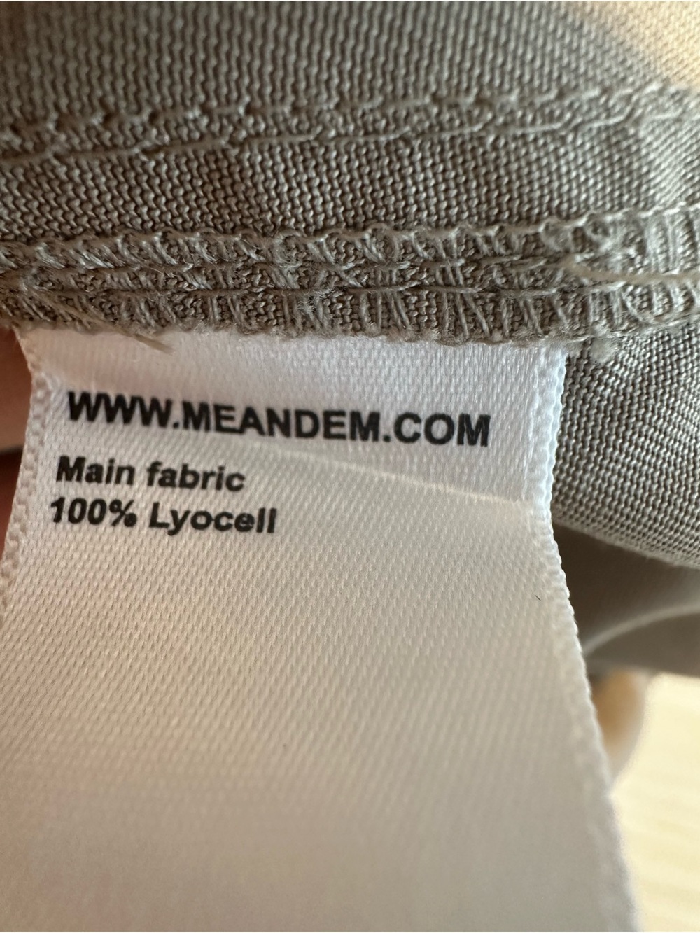 ME+EM Taupe Utility Tie-Waist Jumpsuit with Zip Pockets - Picture 14 of 14